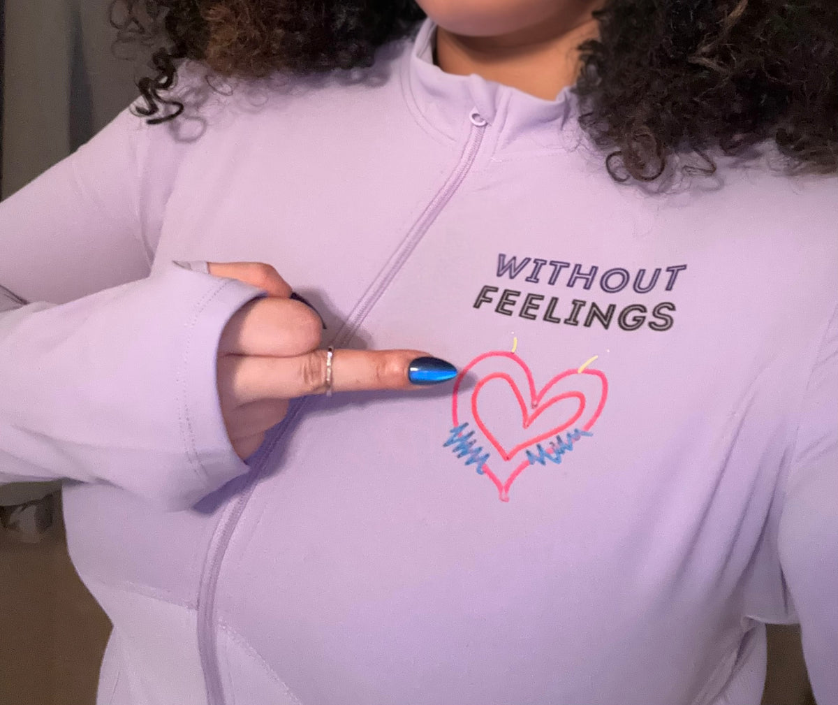 Without Feelings Slim Fit Full-Zip Yoga Jacket