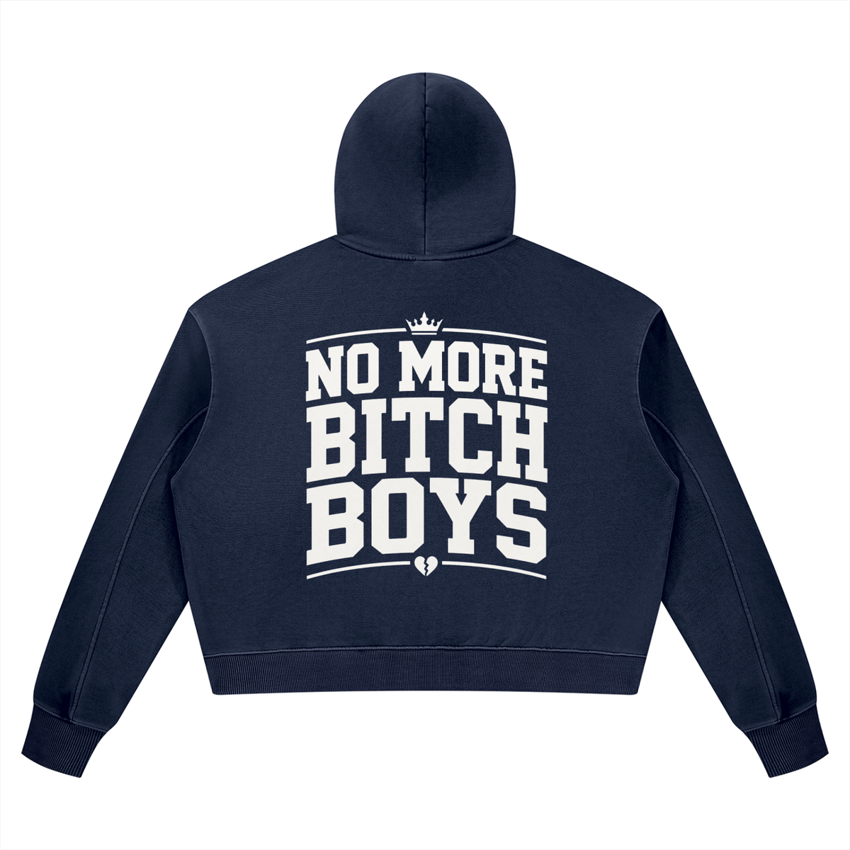 No More Bitch Boys Vintage-Wash Hoodie