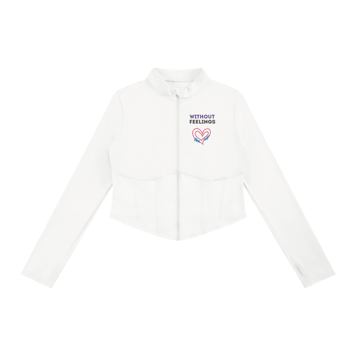 Without Feelings Slim Fit Full-Zip Yoga Jacket