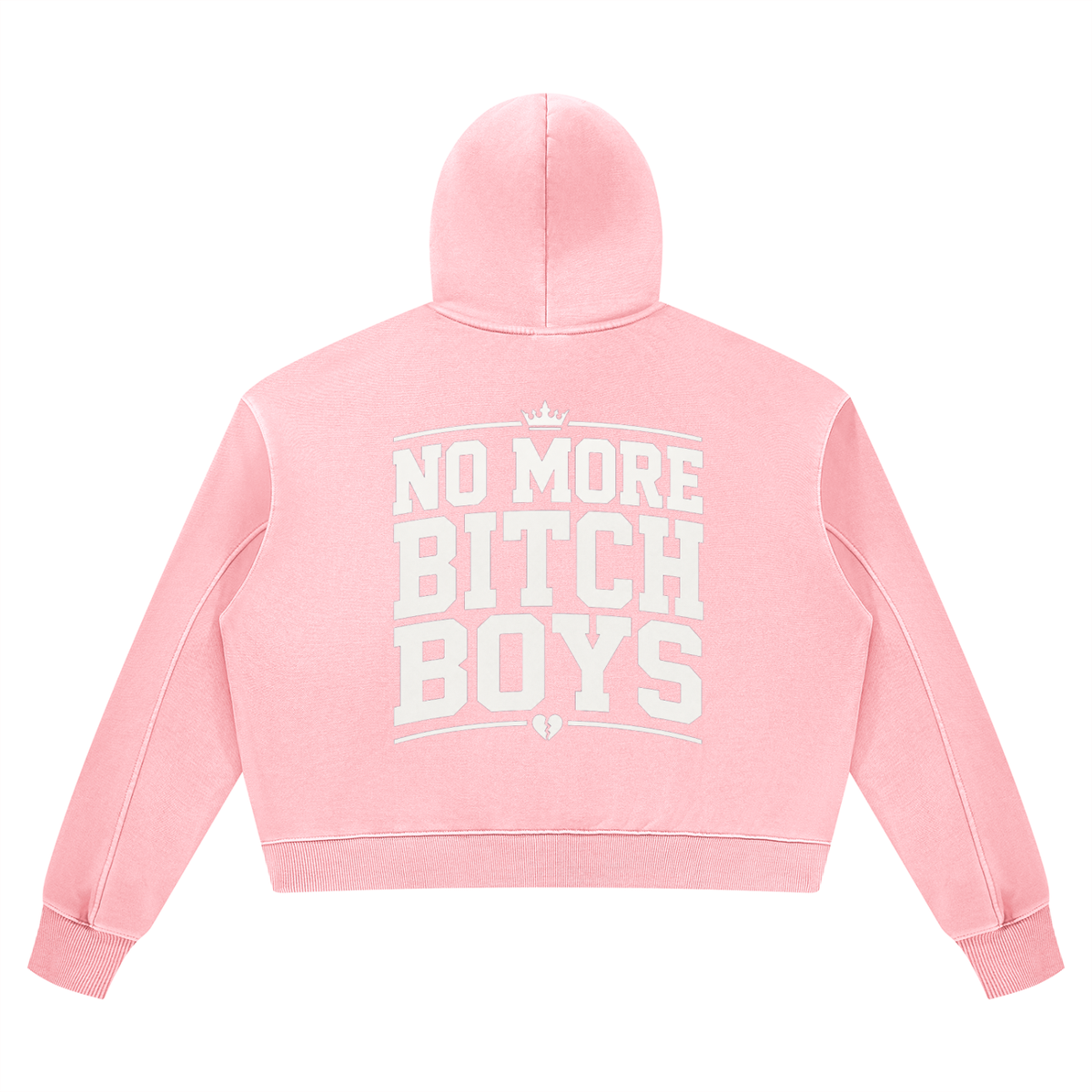 No More Bitch Boys Vintage-Wash Hoodie