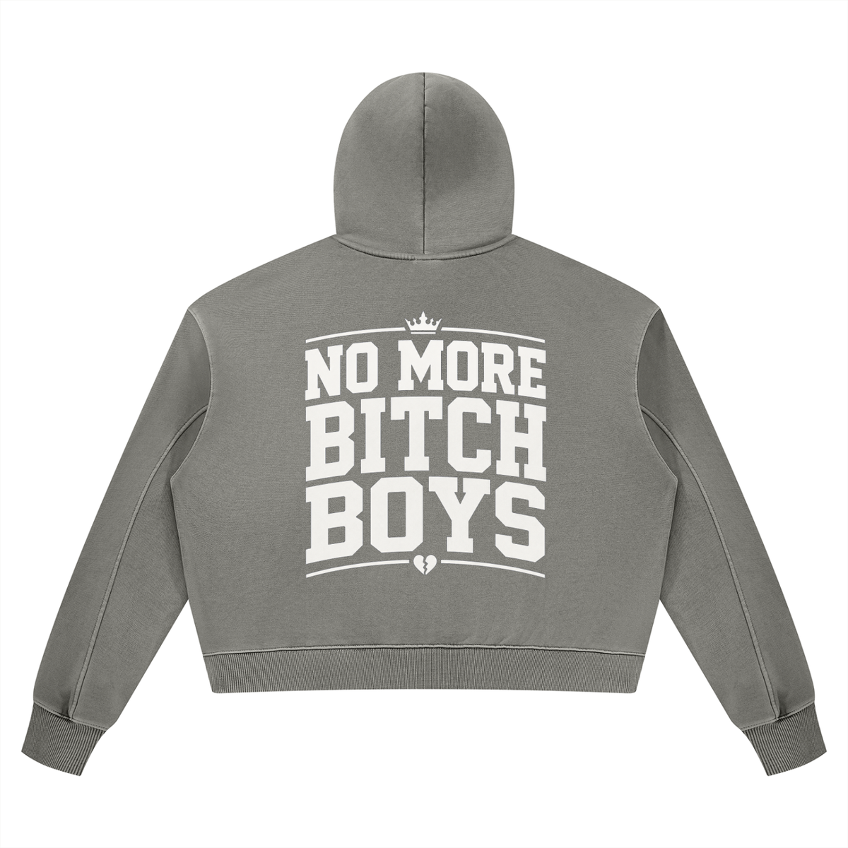 No More Bitch Boys Vintage-Wash Hoodie
