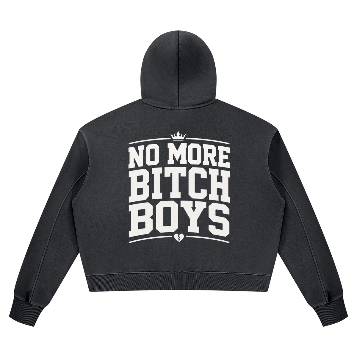 No More Bitch Boys Vintage-Wash Hoodie