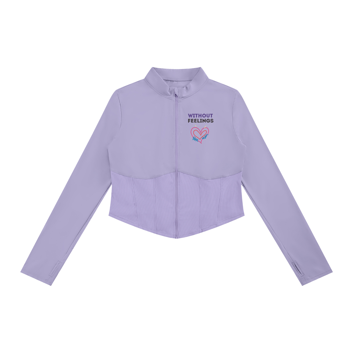 Without Feelings Slim Fit Full-Zip Yoga Jacket