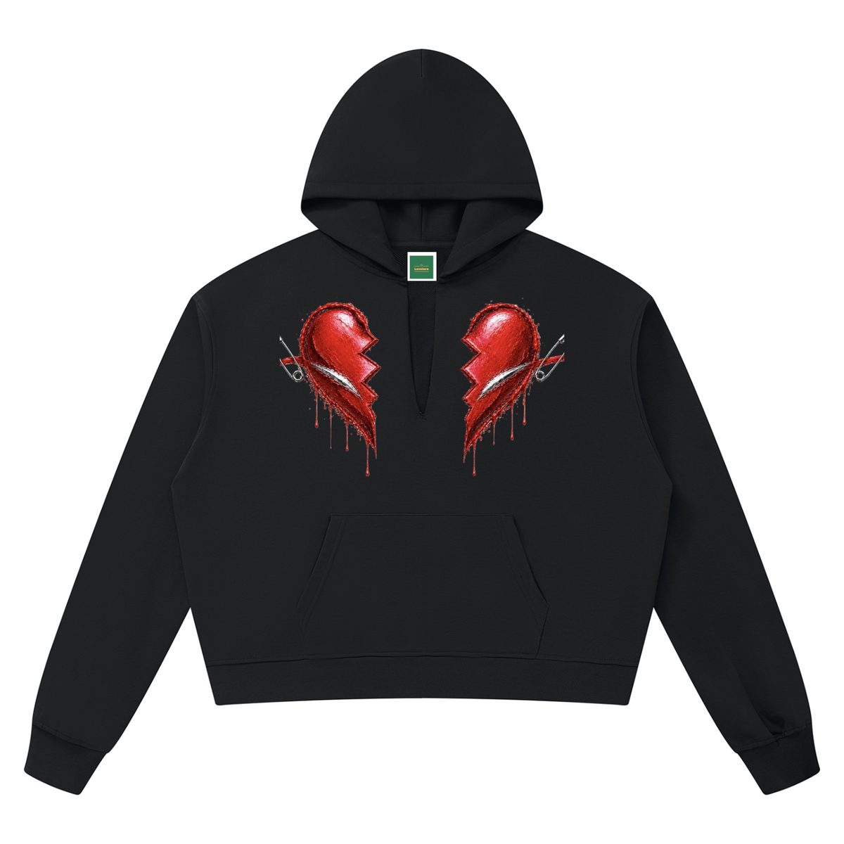 BBS CUT TIES RAW EDGE HOODIE
