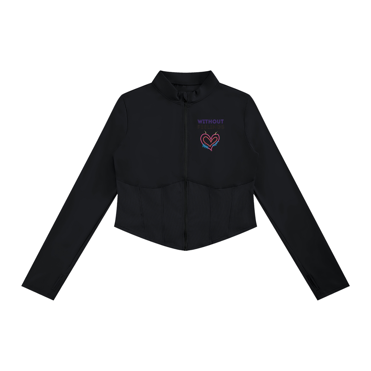 Without Feelings Slim Fit Full-Zip Yoga Jacket