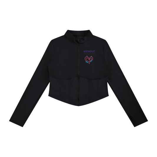 Without Feelings Slim Fit Full-Zip Yoga Jacket
