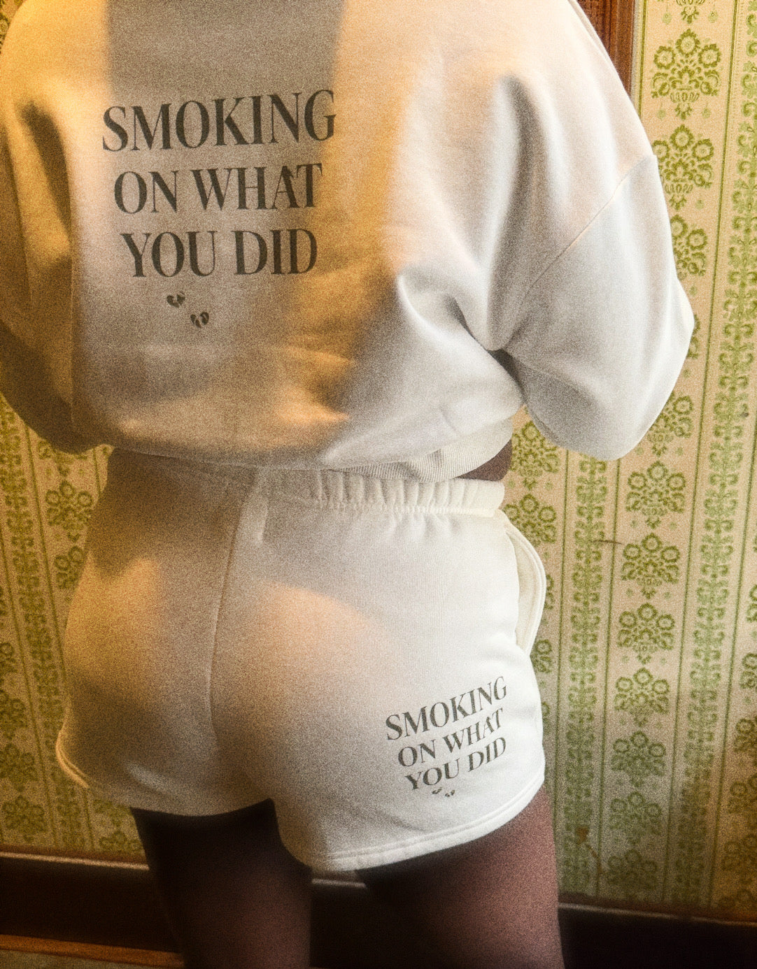 Smoking on what YOU did Fleece Drawstring Sweatshorts