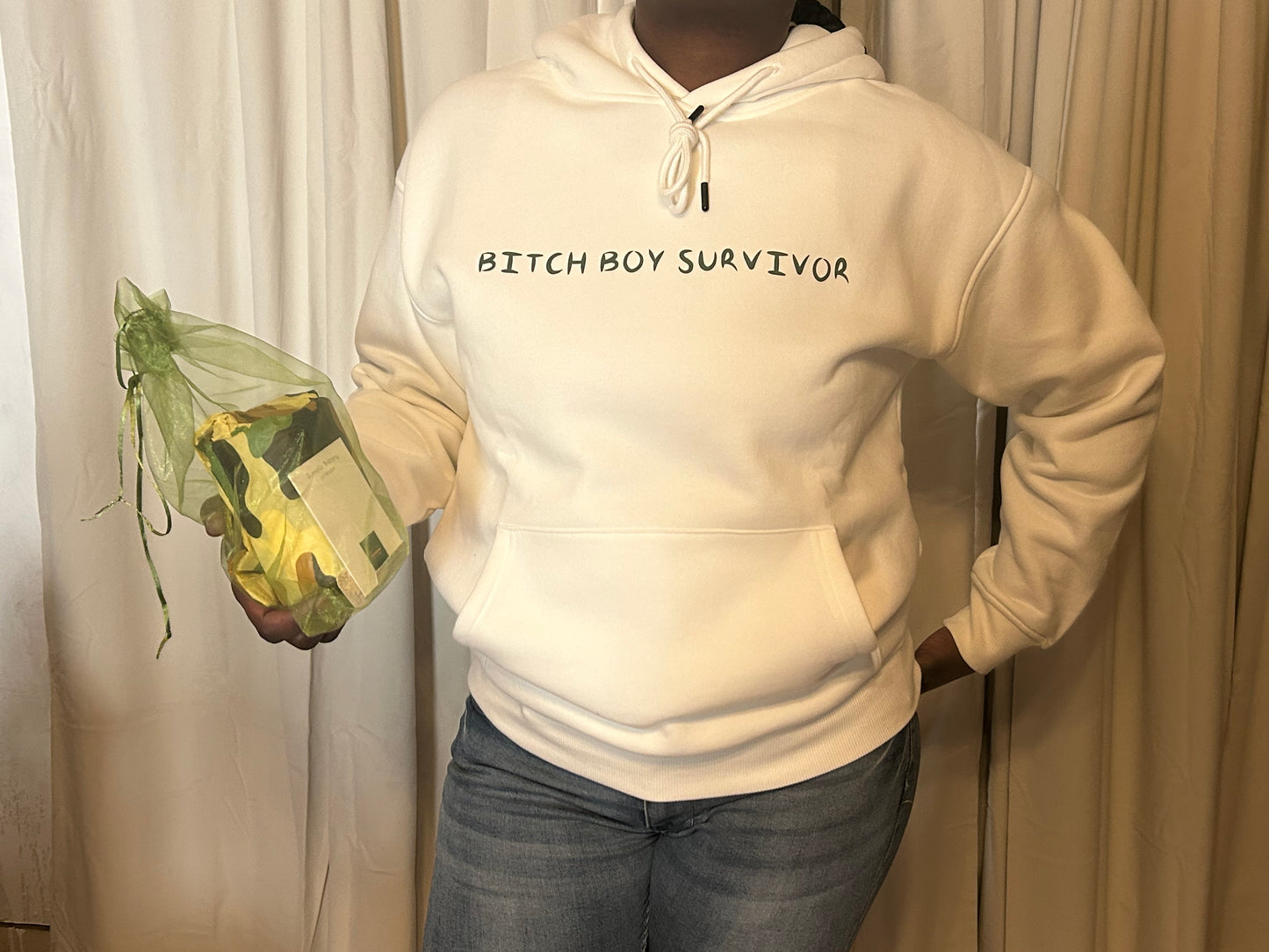 BITCH BOY SURVIVOR Unisex Fleece Hoodie