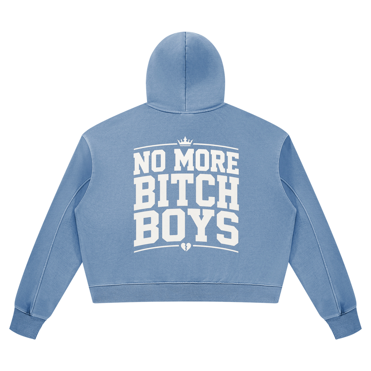 No More Bitch Boys Vintage-Wash Hoodie