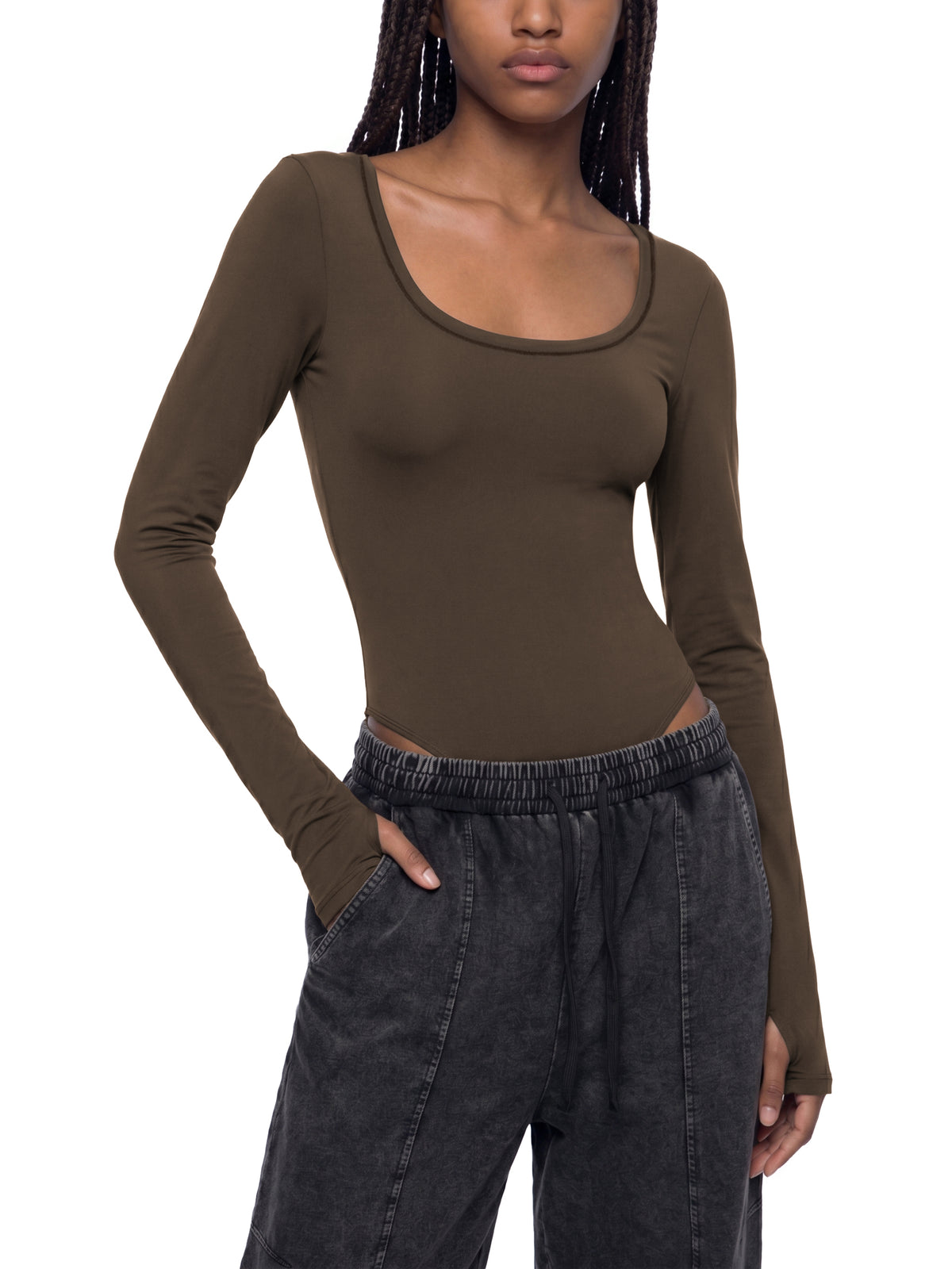 READ MY BODY LANGUAGE LONG-SLEEVE BODYSUIT